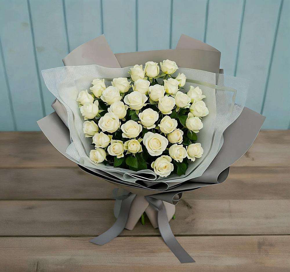 Букет Белоснежная нежность в Кротовка