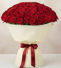 Букет 101 Красная роза Милано в Кротовка
