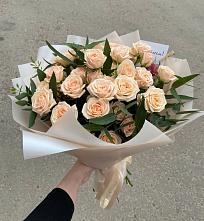 Букет Кремовые розы Латте в Кротовка