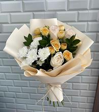 Букет цветов из:  Розы и Хризантемы в Кротовка