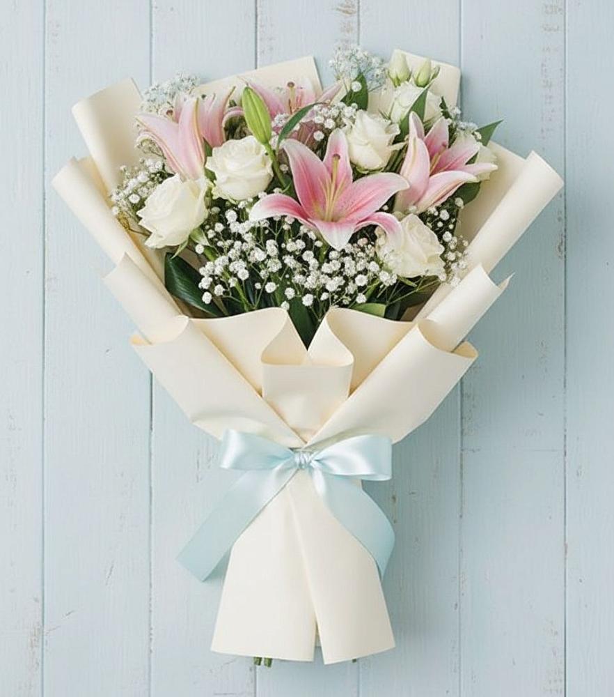 Букет цветов из: Лилии в Кротовка