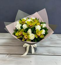 Букет цветов из:  Орхидеи и Розы #REPLACE_PRED# Кротовка