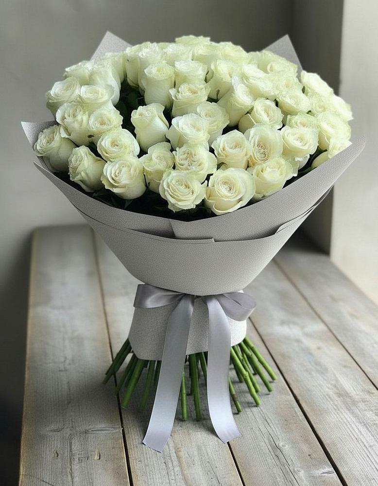 Букет 35 Белых роз в Кротовка
