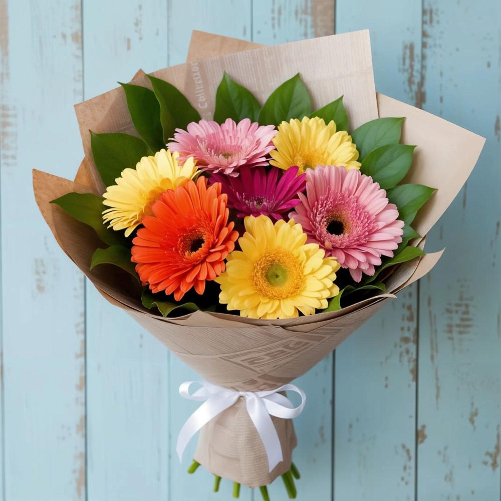 Букет цветов из: Герберы в Кротовка