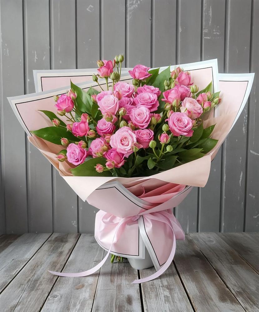 Букет Розовый кустик в Кротовка