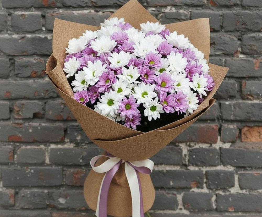 Букет цветов из: Хризантемы в Кротовка