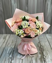 Букет цветов из:  Гвоздики, Розы и Хризантемы #REPLACE_PRED# Кротовка