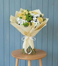 Букет цветов из:  Хризантемы и Розы в Кротовка