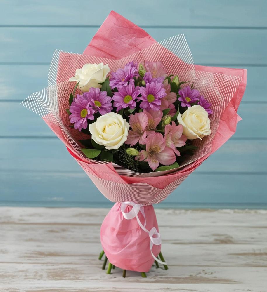 Букет цветов из: Герберы в Кротовка