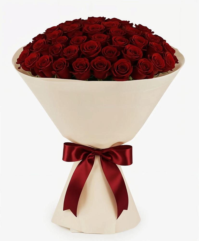 Букет 101 Бордовая роза Блэк Бакарра в Кротовка