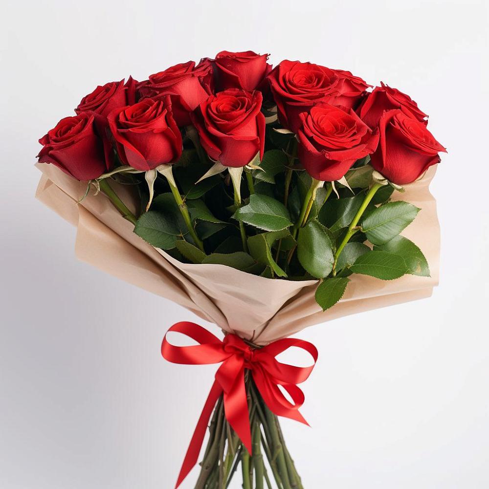 Букет 11 Красных роз Эдлесс Лав в Кротовка