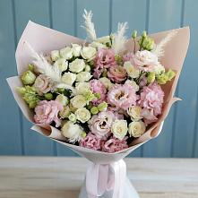 Букет цветов из:  Альстромерии и Розы в Кротовка